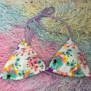 Victoria’s Secret Floral Padded Halter Swim Bikini Top